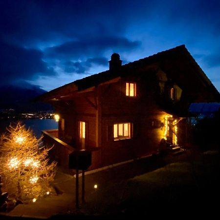 Chalet Egglen "Typical Swiss House, Best Views, Private Jacuzzi" Sigriswil Εξωτερικό φωτογραφία