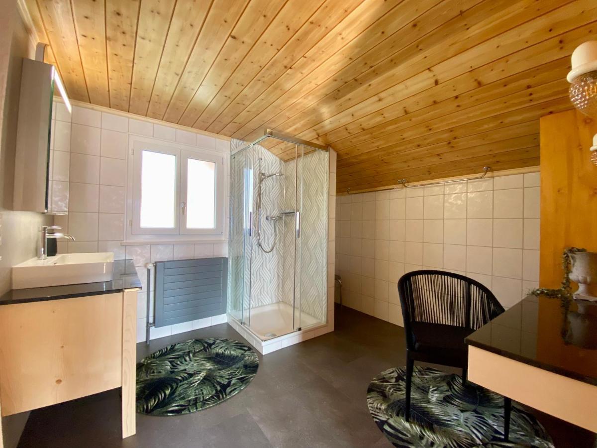 Chalet Egglen "Typical Swiss House, Best Views, Private Jacuzzi" Sigriswil Εξωτερικό φωτογραφία