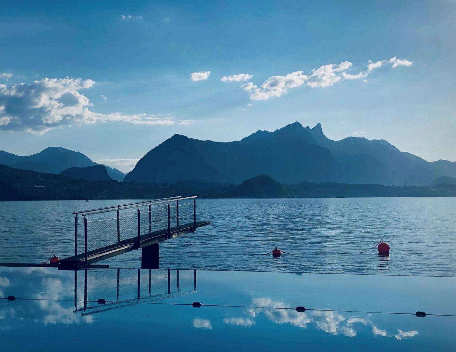 Chalet Egglen "Typical Swiss House, Best Views, Private Jacuzzi" Sigriswil Εξωτερικό φωτογραφία
