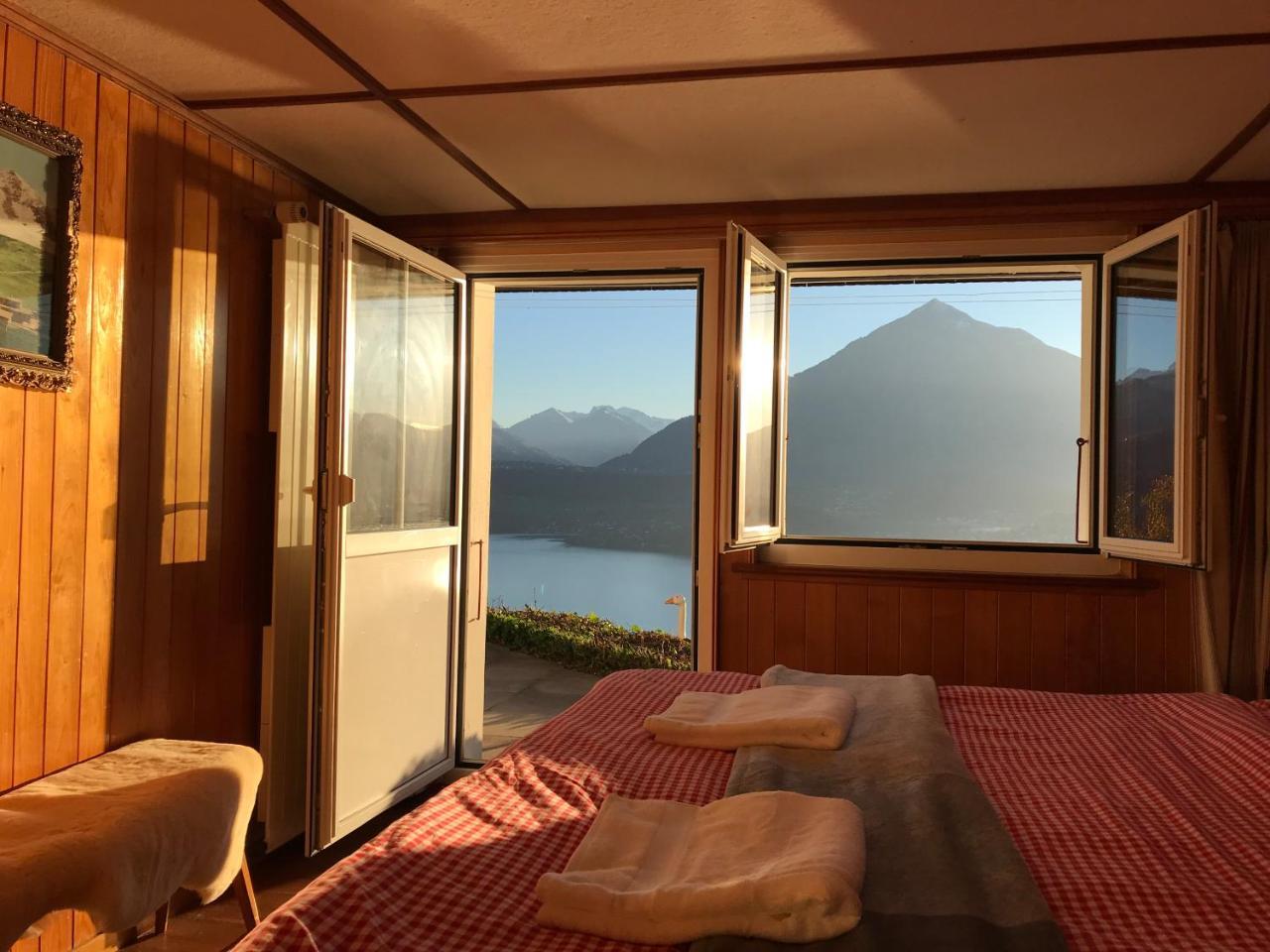 Chalet Egglen "Typical Swiss House, Best Views, Private Jacuzzi" Sigriswil Εξωτερικό φωτογραφία